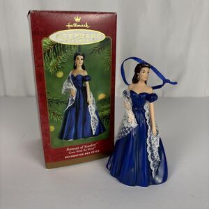 Hallmark Portrait of Scarlett Gone w/the Wind Porcelain Keepsake Ornament 2001